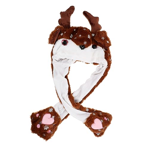 DECHOUS Beweglicher Hut Für Weihnachten Lustige Weihnachtsmütze Für Bühnenperformances Und Festlichkeiten Bequeme Plüschkappe Für Wetter DECHOUS Beweglicher Hut Für Weihnachten Lustige Weihnachtsmütze Für Bühnenperformances Und Festlichkeiten Bequeme Plüschkappe Für Wetter von DECHOUS
