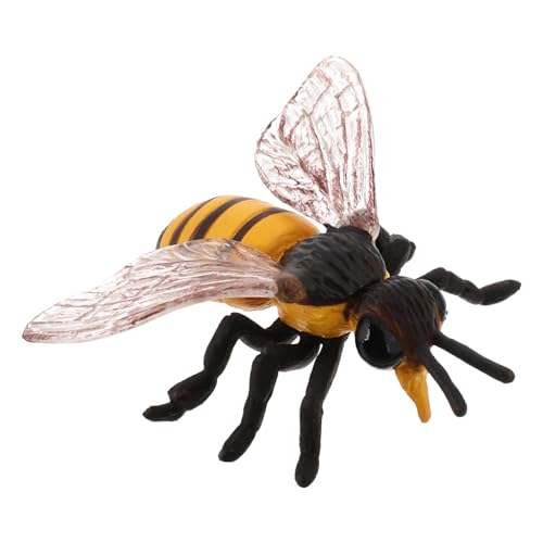 DECHOUS Bienentiermodell für kinderspielzeug Plüschbiene Lernspielzeug Figuren Bienen Bienenmodell simuliertes Insekt Insektenstatue Bienenstatue Plastik von DECHOUS