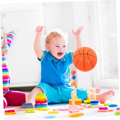 DECHOUS Bouncy Ball PVC Leichte Mini Basketball mit Pumpe für Indoor Outdoor Lustiges Hüpfball Spiel zur Hand fuß koordination Geburtstag von DECHOUS