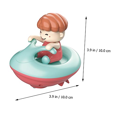 DECHOUS Cartoon Yacht Badespielzeug mit Aufziehfunktion Schwimmendes Badewannenspielzeug für Kleinkinder Sicheres Glattes Material Farbenfrohes Duschspielzeug Geeignet für Jungen und von DECHOUS