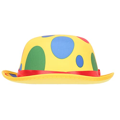 DECHOUS Clownhut Für Halloween Und Karneval Lustiger Clown Kostümhut Aus Strapazierfähigem Material Für Kostümpartys Und Bühnenauftritte Bequem Und Wiederverwendbar von DECHOUS