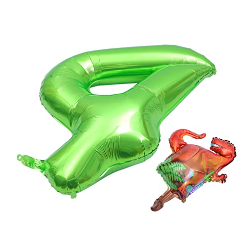 DECHOUS Dinosaurier Zahlenballon Aluminium Folienballon Deko Für Kindergeburtstag Partyballon Ornament Für Dinosaurier Motto DECHOUS Dinosaurier Zahlenballon Aluminium Folienballon Deko Für Kindergeburtstag Partyballon Ornament Für Dinosaurier Motto von DECHOUS