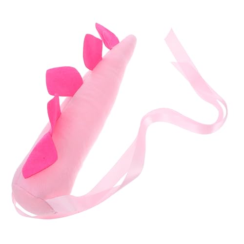 DECHOUS Dinosaurierschwanz Dinosaurier -Outfit Zubehör Dinosaurier -Cosplay -Requisite Dinosaurier- -Requisite Kostüm Dinosaurier-Cosplay- Rosa Stoff von DECHOUS