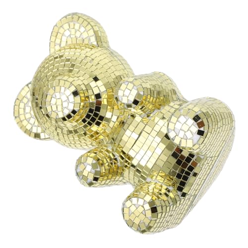 DECHOUS Disco-Spiegel-tierbär-Ornament Perfekte Disco-Party-Dekoration Realistische Bärenfigur DECHOUS Disco-Spiegel-tierbär-Ornament Perfekte Disco-Party-Dekoration Realistische Bärenfigur von DECHOUS