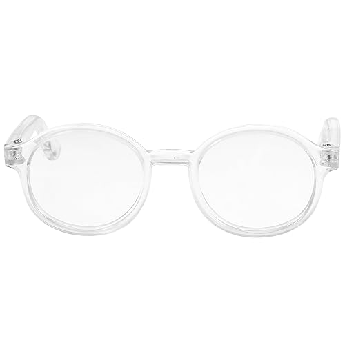 DECHOUS Doll Eyeglasses für Puppen Transparente Brille aus Zubehör für Puppenoutfits für Kindergeburtstage Rollenspiele Fördert die Interaktion zwischen Eltern und Kindern von DECHOUS