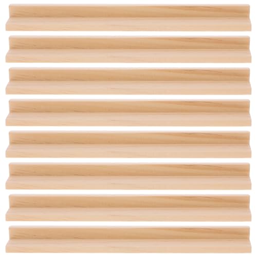 DECHOUS Dominohalters Set Von 8 Desktop -Holz -Domino -Display -Racks 7. 47 Zoll Kleiner Mahjong Mexikanischer Zug Und Andere Dominoes Games -Aufbewahrungsschalen von DECHOUS