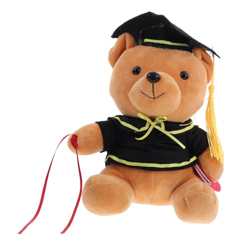 DECHOUS Dr. Bärenpuppe Abschluss Tierpuppe Doktorbär-abschluss Abschluss Stofftier Bär Abschluss-stofftier Diplom-bär Doktor Bär Stofftier Abschluss Plüschbär Junggesellenbär Pp Baumwolle von DECHOUS