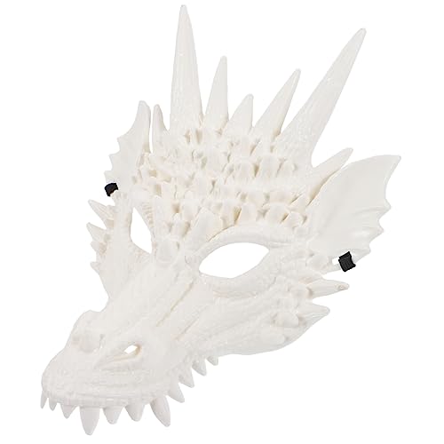 DECHOUS Drachenmaske Halloween Erpel Gruselige Maske Masken Dinosauriermaske Ghul Cosplay-Maske Drachen Kostüm Requisit pelzige Maske Cosplay-Kostümversorgung Maskerademaske Plastik Weiß DECHOUS Drachenmaske Halloween Erpel Gruselige Maske Masken Dinosauriermaske Ghul Cosplay-Maske Drachen Kostüm Requisit pelzige Maske Cosplay-Kostümversorgung Maskerademaske Plastik Weiß von DECHOUS