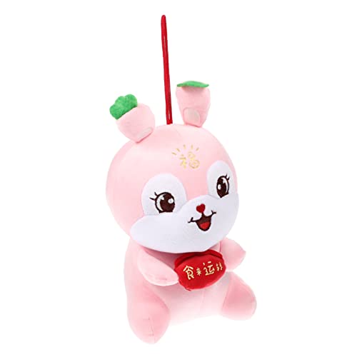 DECHOUS Ehrfurchtsames Kaninchenplüschspielzeug Chinesisches Neujahr Stofftier Ausgestopftes Hasen-Maskottchen- Kaninchenjahr Hasen-stofftier Pp Baumwolle Rosa DECHOUS Ehrfurchtsames Kaninchenplüschspielzeug Chinesisches Neujahr Stofftier Ausgestopftes Hasen-Maskottchen- Kaninchenjahr Hasen-stofftier Pp Baumwolle Rosa von DECHOUS