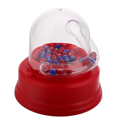 DECHOUS Elektrische Shake Lucky Ball Maschine Kleine Lotto Maschine Tragbare Kunststoff Maschine Käfig Spiel Kinder Spielzeug Mit Kugeln Glück Nummer Picker von DECHOUS