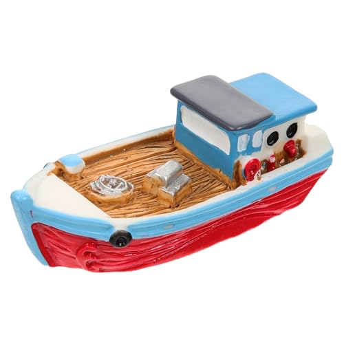 DECHOUS Fischerboot Ornamente Vakuum Puppenhaus Boot Aquarium Fischerboot Zubehör Gadgets Mini Boot Dekorationen Mini Segelboot Modellschiff Schnurloses Auto Desktop Boot DECHOUS Fischerboot Ornamente Vakuum Puppenhaus Boot Aquarium Fischerboot Zubehör Gadgets Mini Boot Dekorationen Mini Segelboot Modellschiff Schnurloses Auto Desktop Boot von DECHOUS