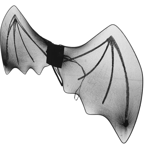 DECHOUS Fledermausflügel Dämonenflügel Wing Arms Cosplay Fledermaus Flügel Kostüm kinderkostüme Halloween kinderkostum Halloween Kostüm Flügel Fledermaus Kostümzubehör Polyester Black von DECHOUS