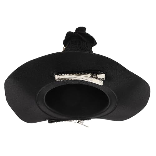 DECHOUS Gothic Hexenhut Haarklammer Schwarz Leicht Tragbar Halloween Kostüm Accessoire Damen Party Cosplay Bühnenauftritt DECHOUS Gothic Hexenhut Haarklammer Schwarz Leicht Tragbar Halloween Kostüm Accessoire Damen Party Cosplay Bühnenauftritt von DECHOUS