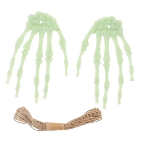 DECHOUS Grüne Skelett Hand Deko aus Robustem Kunststoff Realistische Halloween Deko für Gruselige Partys und Haunted House Langlebige Wetterfeste Hängedekoration Vielseitig für Innen und von DECHOUS