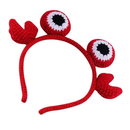 DECHOUS Haarreif Krabben Stirnband Cartoon Kopfschmuck für Karneval Kostüm Party Cosplay Lustiges Bequemes und Sicheres Haarband für Mädchen und Jungen von DECHOUS