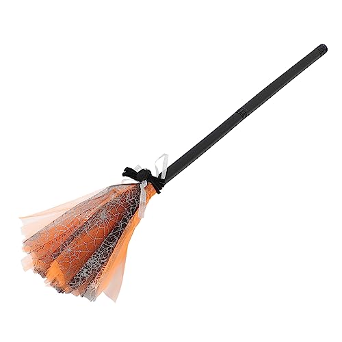 DECHOUS Halloween Hexenbesen Abnehmbar Zauberbesen Cosplay Requisite für Halloween Kostüm Party Zubehör Stabil Langlebig von DECHOUS