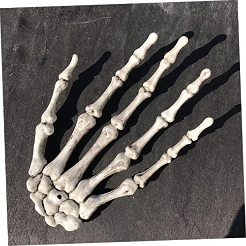 DECHOUS Halloween Skelett Hand Knochen Deko Teilig Kunststoff Gruselige Requisite Für Halloween Party Spukhaus Innenbereich Horrorfans von DECHOUS