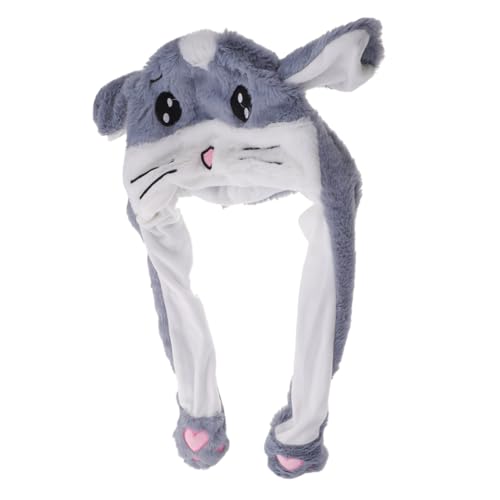 DECHOUS Hamster Plüschhut Mit Beweglichen Ohren Lustiger Kopfschmuck Für Partys Feste Und Cartoon Design Zufälliger Farbe Für Erwachsene DECHOUS Hamster Plüschhut Mit Beweglichen Ohren Lustiger Kopfschmuck Für Partys Feste Und Cartoon Design Zufälliger Farbe Für Erwachsene von DECHOUS