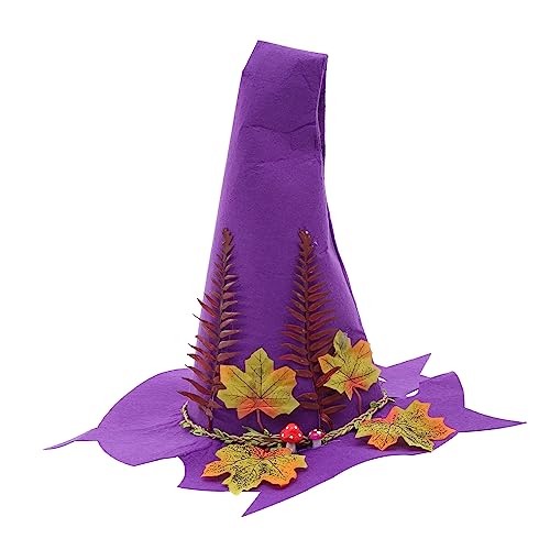 DECHOUS Hexenhut Für Halloween Eleganter Partyhut Mit Dekoration Für Kostümpartys Und Feiern Für Frauen Und Einzigartiges Accessoire Für Unvergessliche von DECHOUS