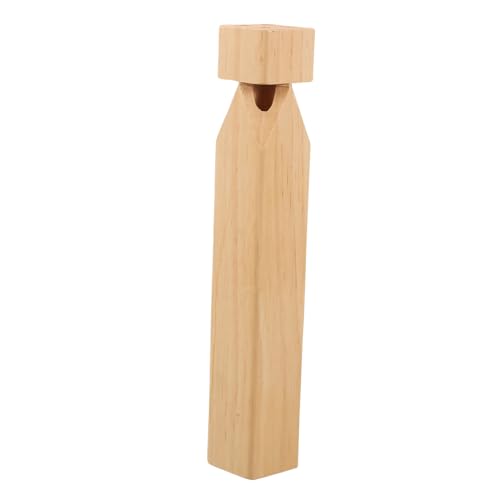 DECHOUS Holzpfeife Zugpfeife aus Holz Pfeife kinderspielzeug Handgemachtes Holzspielzeug musikspielzeug klingendes Jubelnde Requisiten Zugstrumpf Zughorn Beige von DECHOUS