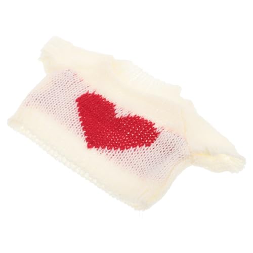 DECHOUS Ich weiße Pullover Teddybären Kleidung Plüsch Stofftier Kleidung Plüschtier Kleidung Puppenkleidung Paar Stofftiere Kanye Abschlussbär Kohlbeet- Kayne Garn von DECHOUS