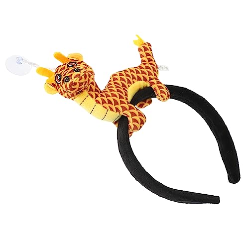 DECHOUS Jahr Des Drachen-stirnbandes Haarband Mit Sternzeichen Drache Drachenohren-kostüm Drachen-stirnband Für Tigerkostüm Für Stirnbänder Kostüm Yellow Plüsch DECHOUS Jahr Des Drachen-stirnbandes Haarband Mit Sternzeichen Drache Drachenohren-kostüm Drachen-stirnband Für Tigerkostüm Für Stirnbänder Kostüm Yellow Plüsch von DECHOUS