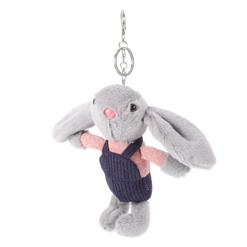 DECHOUS Kaninchen Plüschtier Plüsch Schlüsselanhänger Flauschiger Schlüsselanhänger Plüschtiere Für Hasen Taschenanhänger Flauschiger Schlüsselanhänger Süße Plüschtiere Kaninchen von DECHOUS