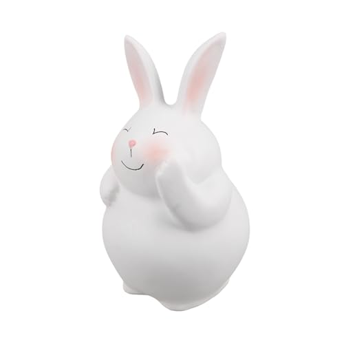DECHOUS Kaninchen-Verzierung Cartoon Hase Hasenfiguren Gartendekoration Hase Osterhasen Figuren Hase Statue Tischdeko mit Osterhasen Kaninchenskulpturen als Heimdekoration Harz Weiß DECHOUS Kaninchen-Verzierung Cartoon Hase Hasenfiguren Gartendekoration Hase Osterhasen Figuren Hase Statue Tischdeko mit Osterhasen Kaninchenskulpturen als Heimdekoration Harz Weiß von DECHOUS