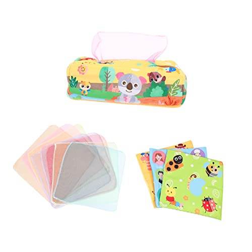 DECHOUS Kasten Tissue-Box fürs Kleinkind sensorisch Kleinkinder interaktives Kleinkindspielzeug Gewebespielzeug für Babys -Taschentuch-Ziehspielzeug neugeborenes Plüsch DECHOUS Kasten Tissue-Box fürs Kleinkind sensorisch Kleinkinder interaktives Kleinkindspielzeug Gewebespielzeug für Babys -Taschentuch-Ziehspielzeug neugeborenes Plüsch von DECHOUS