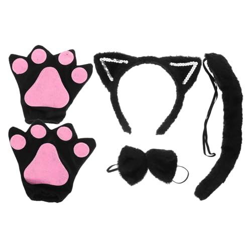 DECHOUS Halloween-kostüme Katzenohr-stirnband – Katzenohren-kostüm-zubehör-set Für Frauen Bühne Einzigartige Schwanzdekoration Für Partys DECHOUS Halloween-kostüme Katzenohr-stirnband – Katzenohren-kostüm-zubehör-set Für Frauen Bühne Einzigartige Schwanzdekoration Für Partys von DECHOUS