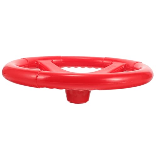 DECHOUS Kinderlenkrad aus Kindersicherem Kunststoff Praktisches Design Komfortabel und Einfach Montierbar Rotes Spielzeuglenkrad für Bobby Cars und Kinderfahrzeuge Zubehör für Drinnen und von DECHOUS