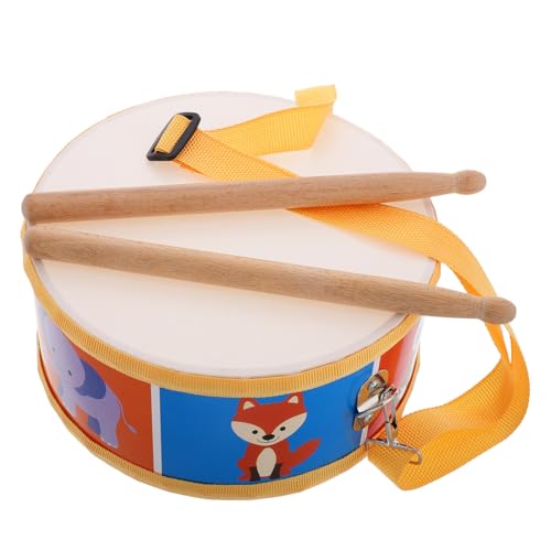 DECHOUS Kindertrommel -Set Cartoon Animal Marching Snare Drum Mit Verstellbarem Riemen Und Drum Sticks Holzpercussion Instrument Für Kinder von DECHOUS