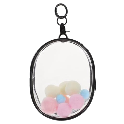 DECHOUS Klarer PVC Puppentragebeutel mit Haken Leichte Mini Aufbewahrungstasche für Weiche Puppen Tragbar und Strapazierfähig Vielseitig Einsetzbar als Dekorativer Puppen Hängesack von DECHOUS