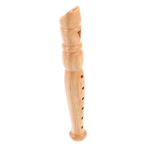 DECHOUS Klarinette Kinderblockflöte Holzflöte Robuste Blockflöte Melodische Flötenunterricht professionelles Rekorderinstrument Blockflöte für Musikinstrument aus Holz Beige von DECHOUS