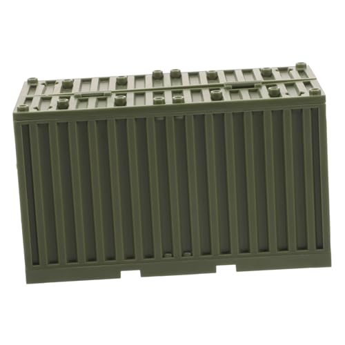 DECHOUS Klein Konstruktionsspielzeug Stielspielzeug Container Behälter Mini Bauklötze Spielzeuge Cars Baustützen Spielsachen Autozubehör Auto Plastik Green von DECHOUS