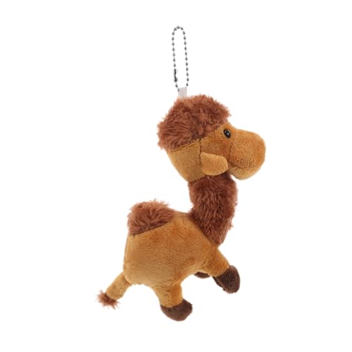 DECHOUS Kleiner Kamelanhänger Ausgestopftes Kamel Plüsch Kamel Schlüsselanhänger Partygeschenk Kamel Plüsch Kamel Stofftier Kamelzeug Wüstentierfiguren Kamelstatue Light Brown Pp Baumwolle von DECHOUS