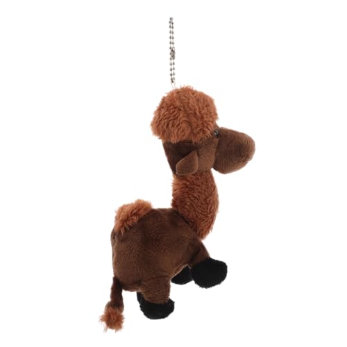 DECHOUS Kleiner Kamelanhänger Kamel Plüsch Ausgestopftes Kamel Partygeschenk Puppe Kamel Stofftier Hängende Verzierung Plüsch Kamel Schlüsselanhänger Kuscheltier Coffee Pp Baumwolle von DECHOUS