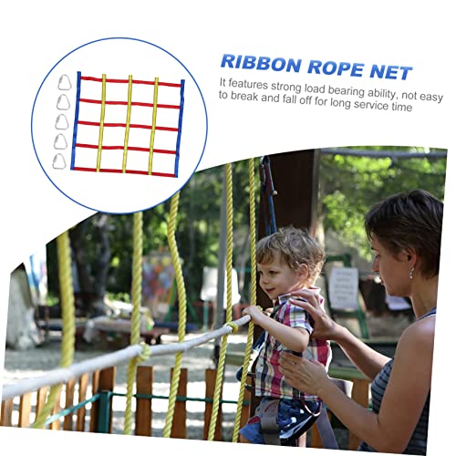 DECHOUS Kletternetz Buntes Outdoor Kletterspielzeug für Jungen und Mädchen Robustes Netz für Körperliche Koordination und Beweglichkeit Geeignet für Garten und Spielplatz von DECHOUS