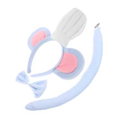 DECHOUS Kochmaus Kostümset 3 Teiliges Set Mit äuseohren Stirnband Rotem Schleifen Halsband Und Für Und Erwachsene Ideal Für Halloween Geburtstagsfeiern Und Cosplay DECHOUS Kochmaus Kostümset 3 Teiliges Set Mit äuseohren Stirnband Rotem Schleifen Halsband Und Für Und Erwachsene Ideal Für Halloween Geburtstagsfeiern Und Cosplay von DECHOUS