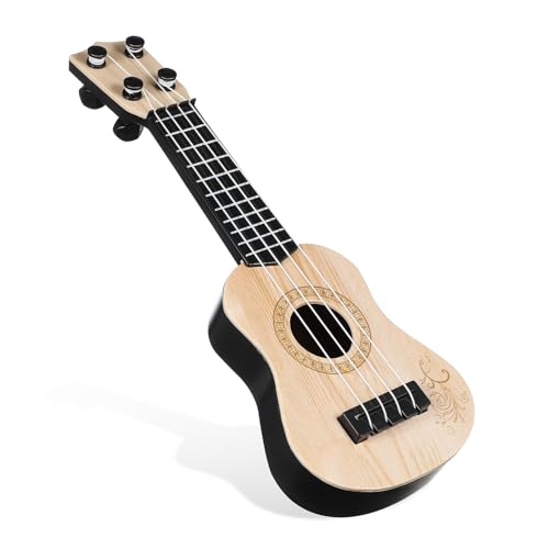 DECHOUS Kleinkind-Ukulele Spielzeug Jungen Und Mädchen Musikinstrument Modell 4-saitige Kunststoff-Ukulele Für Die Musikalische Früherziehung von DECHOUS