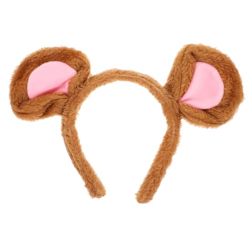 DECHOUS Kuscheliges Mäuseohren-haarband für Halloween Kostüm Party Leichtes Stoff Stirnband mit Weichen Tierohren Bequemes Cosplay Zubehör für Erwachsene Fotorequisite und Geschenk von DECHOUS