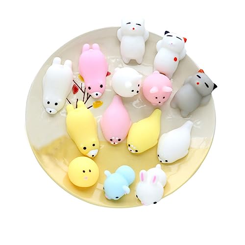 DECHOUS Kuscheltier Fidget Zappelndes Tierquetschspielzeug Für Stressabbau Süßem Kleinen Weißen Hasen Für Jungen DECHOUS Kuscheltier Fidget Zappelndes Tierquetschspielzeug Für Stressabbau Süßem Kleinen Weißen Hasen Für Jungen von DECHOUS