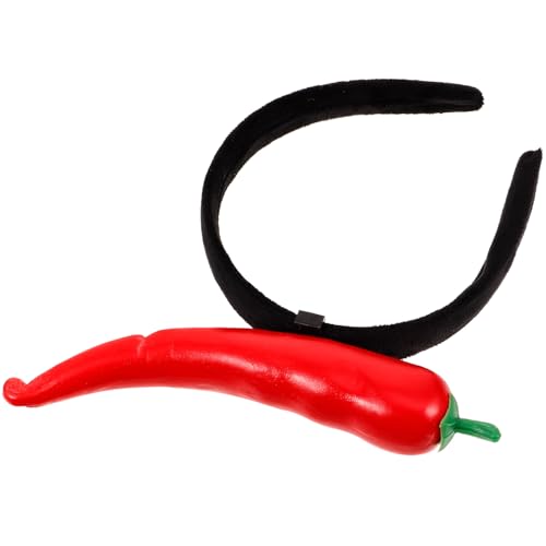 DECHOUS Lustiges Festival Haarband mit Chili Design Kreatives Haarschmuck für Partys Gesichtsreinigung und Cosplay für Geburtstagsfeiern und Bühnenauftritte DECHOUS Lustiges Festival Haarband mit Chili Design Kreatives Haarschmuck für Partys Gesichtsreinigung und Cosplay für Geburtstagsfeiern und Bühnenauftritte von DECHOUS