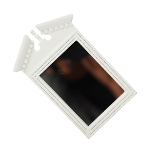 DECHOUS Maßstab Accessoire Weißer Mini Spiegel Mini Dekoration Puppenhaus Möbel Zubehör von DECHOUS
