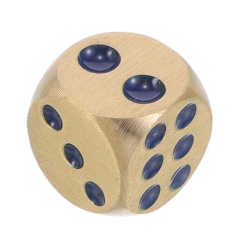DECHOUS Messingwürfel Rollenspiel Standard-Spielwürfel Spielwürfel Perle DIY - Machen DIY- Home -Klassenzimmer DIY Leere Tischspielwürfel basteln Golden von DECHOUS