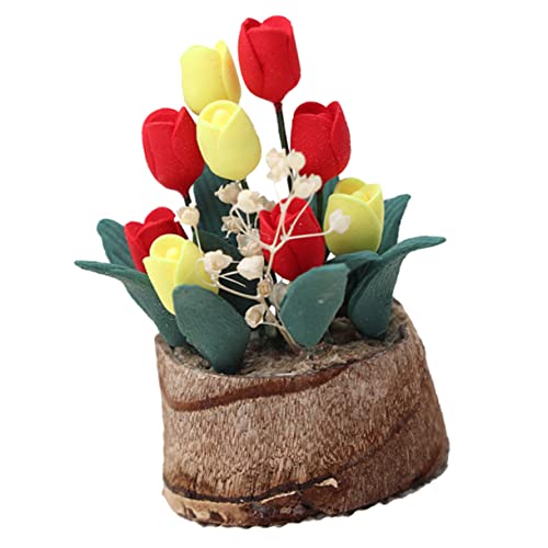 DECHOUS Mini Bonsai Figur für Miniatur Haus Kinderzimmer Deko Leicht Gewichtig Langlebig Ohne Bewässerung von DECHOUS