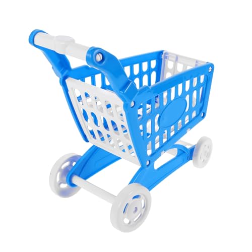 DECHOUS Mini Einkaufswagen aus Leichtem Material Kindgerechtes Supermarkt Handcart Modell Multifunktionaler Mini Korb für Obst Gemüse Fördert Kreativität und Motorische Fähigkeiten von DECHOUS