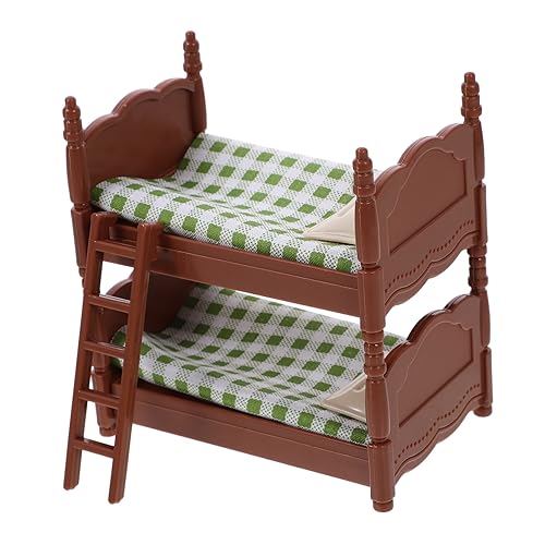 DECHOUS Mini-Etagenbett-Kinderspielzeug Spielzeugbett Miniatur-Etagenbett winzig Koje für Toys puppenhaus Mini- -Puppenbett Miniatur-Möbelbett Plastik Green DECHOUS Mini-Etagenbett-Kinderspielzeug Spielzeugbett Miniatur-Etagenbett winzig Koje für Toys puppenhaus Mini- -Puppenbett Miniatur-Möbelbett Plastik Green von DECHOUS