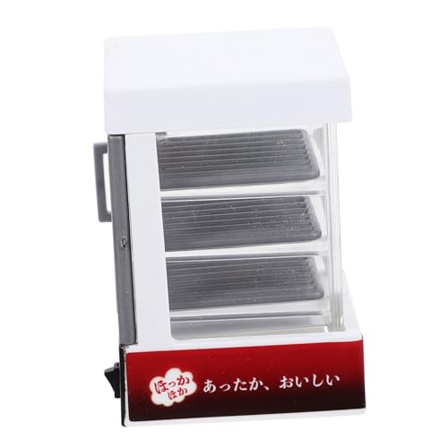 DECHOUS Mini Puppe Lebensmittelvitrine Brotschrankmodell Kleiner isolierter Schranksatz Plastik Weiß DECHOUS Mini Puppe Lebensmittelvitrine Brotschrankmodell Kleiner isolierter Schranksatz Plastik Weiß von DECHOUS
