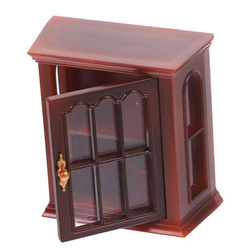 DECHOUS Mini-weinschrank-Modell Miniaturhausmöbel Winziges Hauszubehör Exquisite Mini-möbel Mini-hausschrank Wohnzimmer Kleiner Schrank Winziges Hausdekor Winziges Schrankmodell Plastik von DECHOUS